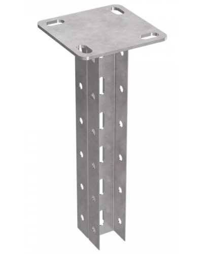 Стойка двойная потолочная для средних нагрузок 35х30х1800 пятка 120х120 Промрукав (PR08.3632) в Сергиевом Посаде Аксессуары для лотков Pintop.ru