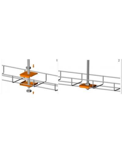 Фиксатор для подвеса проволочного лотка на шпильке Промрукав (PR08.5214) в Сергиевом Посаде Аксессуары для лотков Pintop.ru