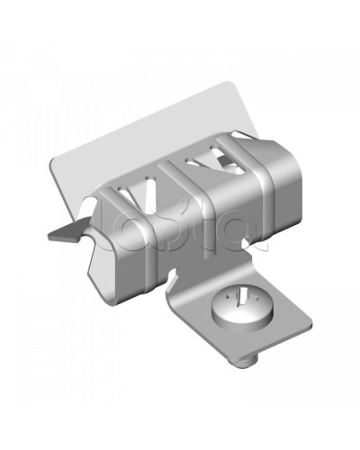 Зажим балочный 8-14 мм с отгибом и винтом М6х9 Промрукав (PR08.5836) в Сергиевом Посаде Аксессуары для лотков Pintop.ru