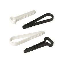 Дюбель-хомут для плоского кабеля 6-14 мм белый (100шт) Промрукав (PR08.6963)