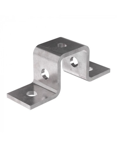 Пластина П-образная 5 отверстий профиль 41х41 HDZ Промрукав (PR08.8793) в Сергиевом Посаде Аксессуары для лотков Pintop.ru