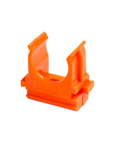 Крепёж-клипса для труб АБС-пластик оранжевая д25 (100шт/1000шт уп/кор) Промрукав (PR13.0065) в Сергиевом Посаде Держатели, клипсы, скобы Pintop.ru