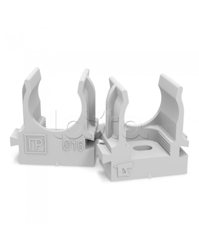Крепеж-клипса для труб для монтажного пистолета серая в п/э д16 (100шт/1100шт уп/кор) Промрукав PR13.0119 в Сергиевом Посаде Держатели, клипсы, скобы Pintop.ru