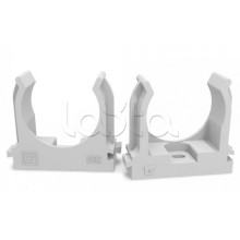 Крепеж-клипса для труб для монтажного пистолета серая в п/э д32 (25шт/500шт уп/кор) Промрукав (PR13.0122)