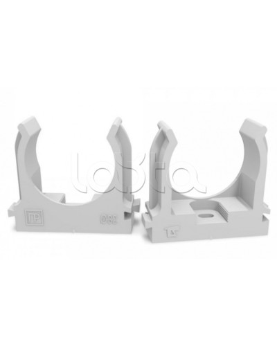 Крепеж-клипса для труб для монтажного пистолета серая в п/э д32 (25шт/500шт уп/кор) Промрукав (PR13.0122) в Сергиевом Посаде Держатели, клипсы, скобы Pintop.ru