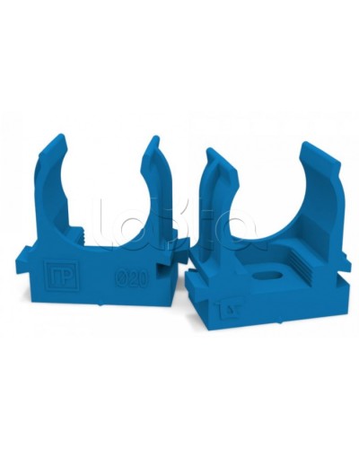 Крепеж-клипса для труб для монтажного пистолета синяя д20 (100шт/900шт уп/кор) Промрукав (PR13.0144) в Сергиевом Посаде Держатели, клипсы, скобы Pintop.ru