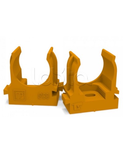 Крепеж-клипса для труб для монтажного пистолета оранжевая д20 (100шт/900шт уп/кор) Промрукав (PR13.0152) в Сергиевом Посаде Держатели, клипсы, скобы Pintop.ru