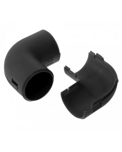 Соединитель угловой разборный черный д32 (30шт/300шт уп/кор) Промрукав (PR13.0194) в Сергиевом Посаде Повороты, муфты, тройники Pintop.ru