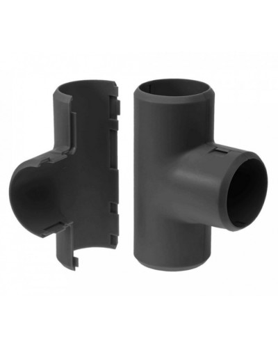Тройник разборный черный д25 (30шт/300шт уп/кор) Промрукав (PR13.0197) в Сергиевом Посаде Повороты, муфты, тройники Pintop.ru