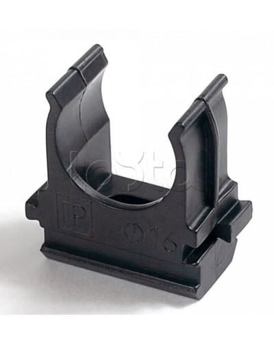 Крепёж-клипса для труб Полистирол черная д25 в малой упаковке (10шт/500шт уп/кор) Промрукав (PR13.0211) в Сергиевом Посаде Держатели, клипсы, скобы Pintop.ru