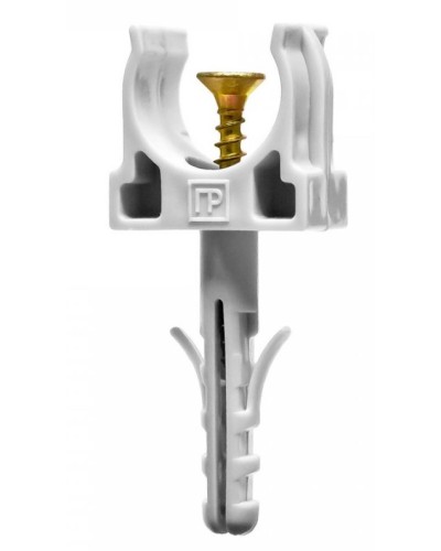 Крепеж-клипса с дюбелем и саморезом серая д16 (100шт/1500шт уп/кор) Промрукав (PR13.0215) в Сергиевом Посаде Крепеж: Дюбели, шурупы, саморезы Pintop.ru