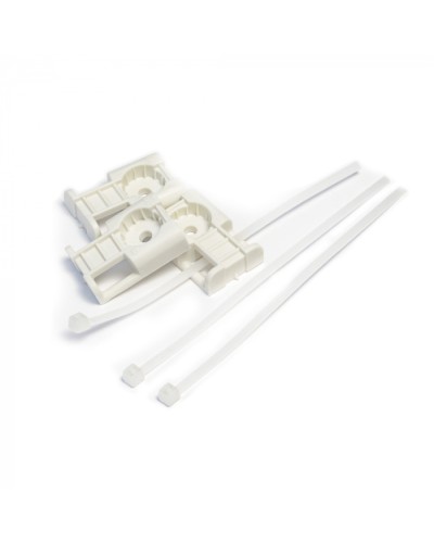 Комплекты крепления площадка для прямого монтажа белая со стяжкой 2,5х100 мм (100 шт) Промрукав (PR13.02512) в Сергиевом Посаде Аксессуары для кабель-канала Pintop.ru