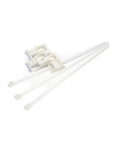 Комплекты крепления площадка для прямого монтажа белая со стяжкой 3,6х150 мм (100 шт) Промрукав (PR13.02514) в Сергиевом Посаде Аксессуары для кабель-канала Pintop.ru