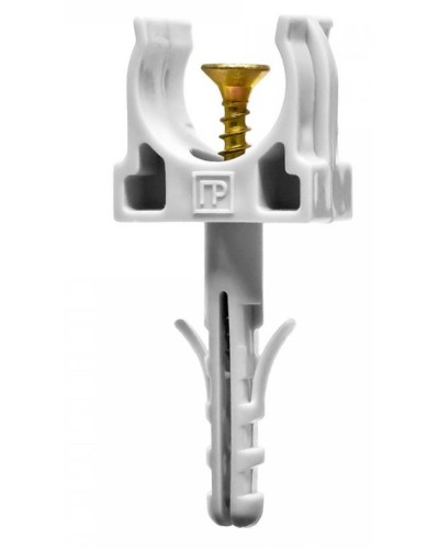 Крепеж-клипса с дюбелем и саморезом серая д16 в малой упаковке (10шт/900шт уп/кор) Промрукав (PR13.0307) в Сергиевом Посаде Крепеж: Дюбели, шурупы, саморезы Pintop.ru