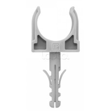 Крепеж-клипса с дюбелем серая д16 в малой упаковке (10шт/900шт уп/кор) Промрукав (PR13.0315)