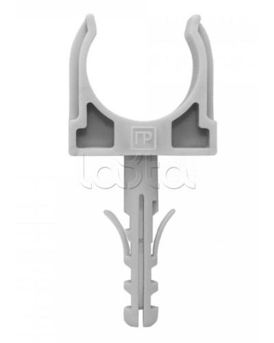 Крепеж-клипса с дюбелем серая д32 в малой упаковке (10шт/450шт уп/кор) Промрукав (PR13.0318) в Сергиевом Посаде Крепеж: Дюбели, шурупы, саморезы Pintop.ru