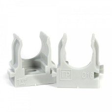 Крепеж-клипса для труб для монтажного пистолета серая в гофроящике d16 мм (1400шт/кор) Промрукав (PR13.0452)