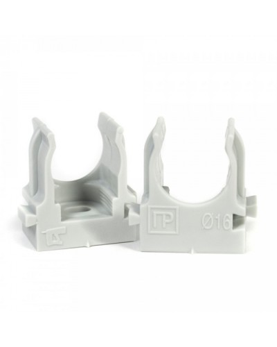 Крепеж-клипса для труб для монтажного пистолета серая в гофроящике d16 мм (1400шт/кор) Промрукав (PR13.0452) в Сергиевом Посаде Держатели, клипсы, скобы Pintop.ru