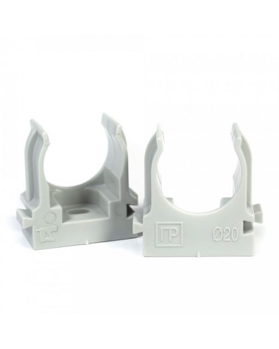 Крепеж-клипса для труб для монтажного пистолета серая в гофроящике d20 мм (1200шт/кор) Промрукав (PR13.0453) в Сергиевом Посаде Держатели, клипсы, скобы Pintop.ru