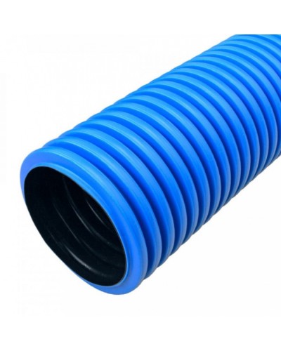 Труба гофрированная двустенная ПНД жесткая тип 750 (SN16) синяя д110 6м (36м/уп) Промрукав (PR15.0076) в Сергиевом Посаде Труба гофрированная Pintop.ru