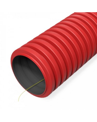 Труба гофрированная двустенная ПНД гибкая тип 1250 (SN63) с/з красная d50 мм (50 м/уп Промрукав (PR15.00993) в Сергиевом Посаде Труба гофрированная Pintop.ru