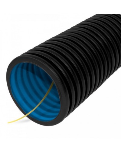 Труба гофрированная двустенная ПНД гибкая тип 450 (SN18) с/з черная д63 (100м/уп) Промрукав (PR15.0140) в Сергиевом Посаде Труба гофрированная Pintop.ru