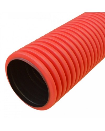 Труба гофрированная двустенная ПНД жесткая тип 450 (SN8) красная д160 5,7м (22,8м/уп) Промрукав (PR15.0212) в Сергиевом Посаде Труба гофрированная Pintop.ru