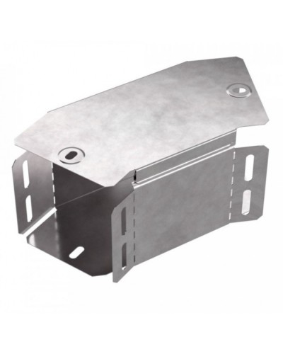 Угол горизонтальный 45 градусов с крышкой Стандарт 100х100 Промрукав (PR16.0425) в Сергиевом Посаде Аксессуары для лотков Pintop.ru