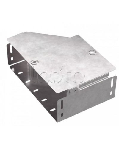 Переходник правый с крышкой Стандарт 300х200х100 Промрукав (PR16.0521) в Сергиевом Посаде Аксессуары для лотков Pintop.ru