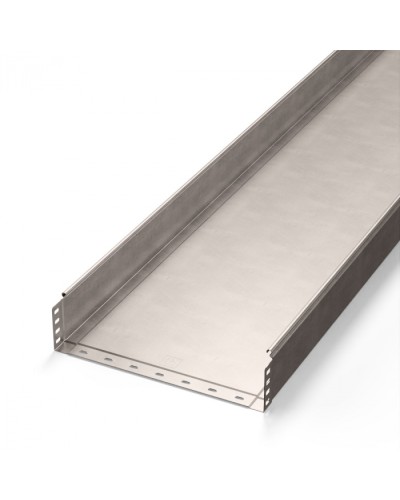 Лоток неперфорированный Стандарт INOX (AISI 409) 400х100х3000 (1,0 мм) (6 м/уп) Промрукав (PR16.2400) в Сергиевом Посаде Кабельные лотки Pintop.ru