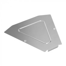 Крышка угла горизонтального 45 градусов Стандарт INOX (AISI 304) 400 Промрукав (PR16.3430)