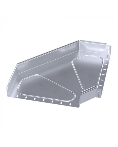 Угол горизонтальный 90 градусов Стандарт INOX (AISI 316) 400х80 Промрукав (PR16.3537) в Сергиевом Посаде Аксессуары для лотков Pintop.ru