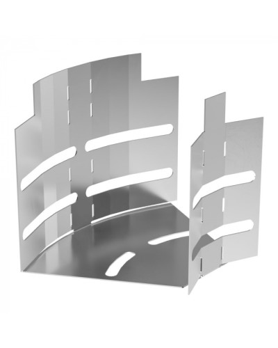 Угол горизонтальный изменяемый 0-45 градусов Стандарт INOX (AISI 304) 100х100 Промрукав (PR16.3586) в Сергиевом Посаде Аксессуары для лотков Pintop.ru