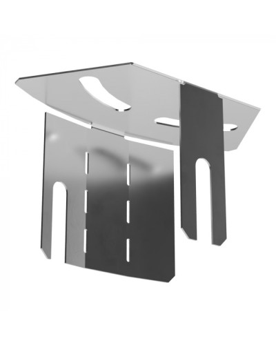 Крышка угла горизонтального изменяемого 0-45 градусов Стандарт INOX (AISI 304) 50 Промрукав (PR16.3605) в Сергиевом Посаде Аксессуары для лотков Pintop.ru