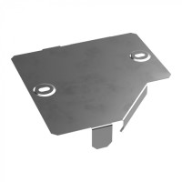 Крышка переходника левого Стандарт INOX (AISI 304) 150х100 Промрукав (PR16.4296)