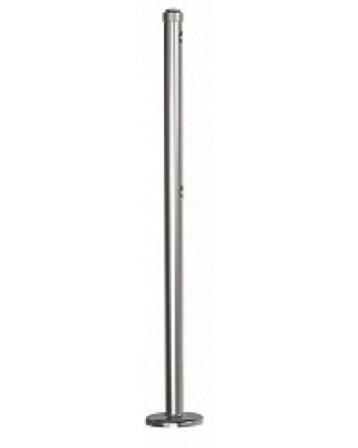 Стойка стационарная хромированная Ростов-Дон ОБ1/0-0 ХРОМ в Сергиевом Посаде Ограждения Pintop.ru