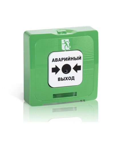 Элемент дистанционного управления Рубеж ИР 513-10 исп.1 Аварийный выход (зеленый) в Сергиевом Посаде Извещатели охранные Pintop.ru