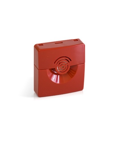 Оповещатель звуковой Рубеж ОПОП 2-35 12В (корпус красный) в Сергиевом Посаде Оповещатели Pintop.ru
