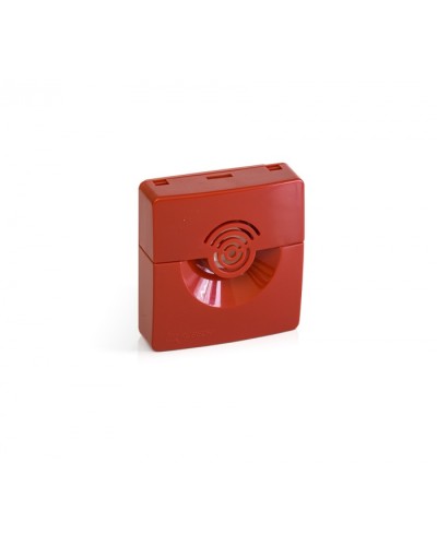 Оповещатель звуковой Рубеж ОПОП 2-35 24В (корпус красный) в Сергиевом Посаде Оповещатели Pintop.ru