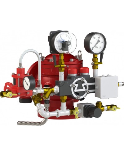 Узел управления спринклерный воздушный с электроклапаном Спецавтоматика УУ-С100/1,6 Вз (Э24)-ВФ.О4-01 в Сергиевом Посаде Устройства пуска водяного пожаротушения Pintop.ru