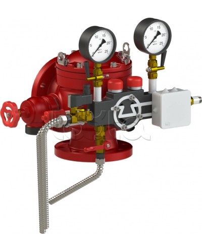 Узел управления дренчерный с комбинированным приводом Спецавтоматика УУ-Д100/1,6 (Э24, Г0,07)-ВФ.О4 в Сергиевом Посаде Устройства пуска водяного пожаротушения Pintop.ru