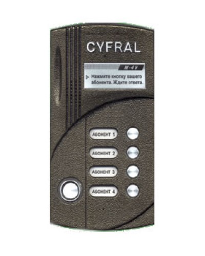 Блок вызова видеодомофона на 4 абонентов Цифрал M-4M/TVС в Сергиевом Посаде Блоки вызова многоабонентные Pintop.ru