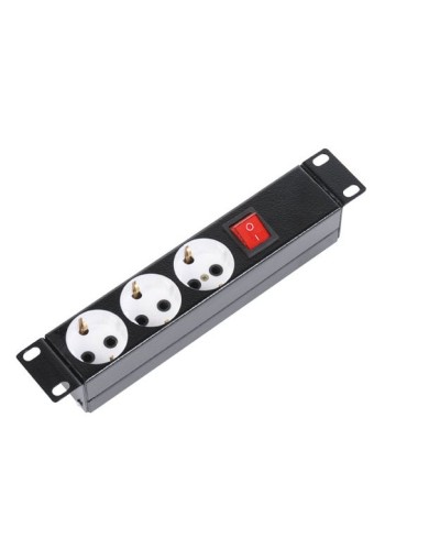 Блок силовых розеток 10 без шнура с выключателем, 3 розетки (черный) ЦМО БР-3П-10-9005 в Сергиевом Посаде Блоки розеток Pintop.ru