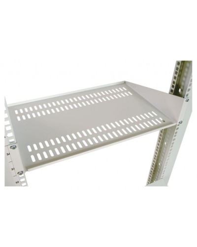 Полка перфорированная консольная 2U, глубина 300 мм черный ЦМО МС-30-9005 в Сергиевом Посаде Полки для шкафов и стоек Pintop.ru