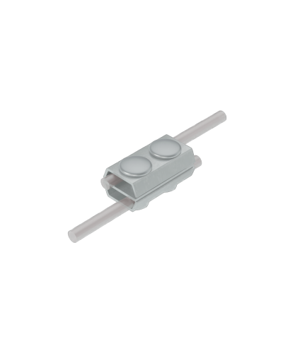 Параллельный соединитель прутка Ø 5-8 мм двойной HD КМ-Профиль (2PS-D5-8 HD) в Сергиевом Посаде Монтажные материалы Pintop.ru