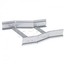 Переходник по ширине центральный лестничный усиленный 100х600х400 мм (2 мм) HDZ EKF (wcltp100x600x400-2-HDZ)