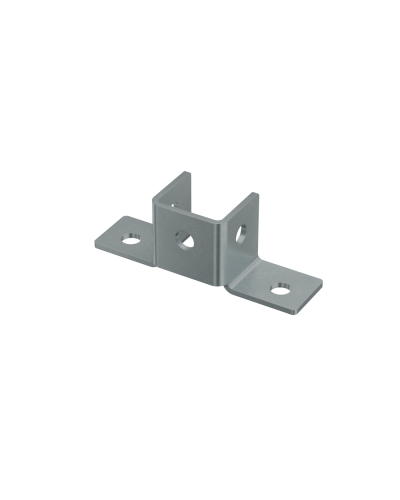 Основание угловое двойное укороченное для страт-профиля 41х41 мм HD КМ-профиль (OUSG41-41-2 HD) в Сергиевом Посаде Аксессуары для лотков Pintop.ru