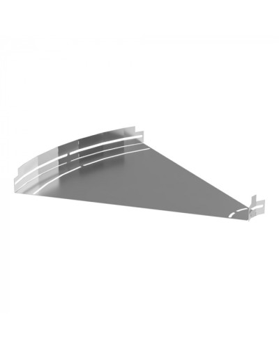 Угол горизонтальный изменяемый 0-45 градусов Стандарт INOX (AISI 304) 600х50 Промрукав (PR16.3602) в Сергиевом Посаде Аксессуары для лотков Pintop.ru